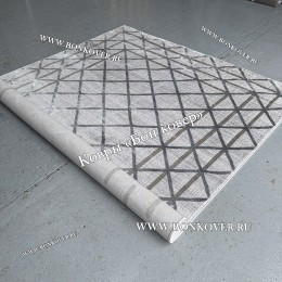 Геометрический Серый Ковер Дизайн 30393